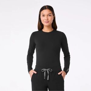 Figs black Long-Sleeve Ribbed underscrub